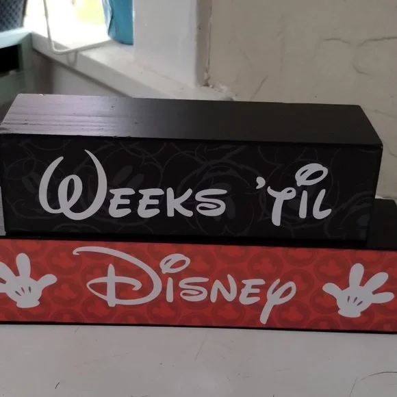 Disney Days Til/Weeks Til Block Calendar - Picture 4 of 5